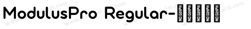 ModulusPro Regular字体转换